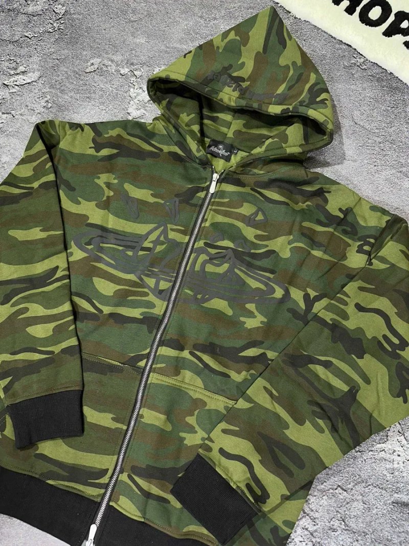 Zip-Hoodie Broken Planet Camo, камуфляжна зіпка брокен плент худі на замку з капюшоном — фото 3