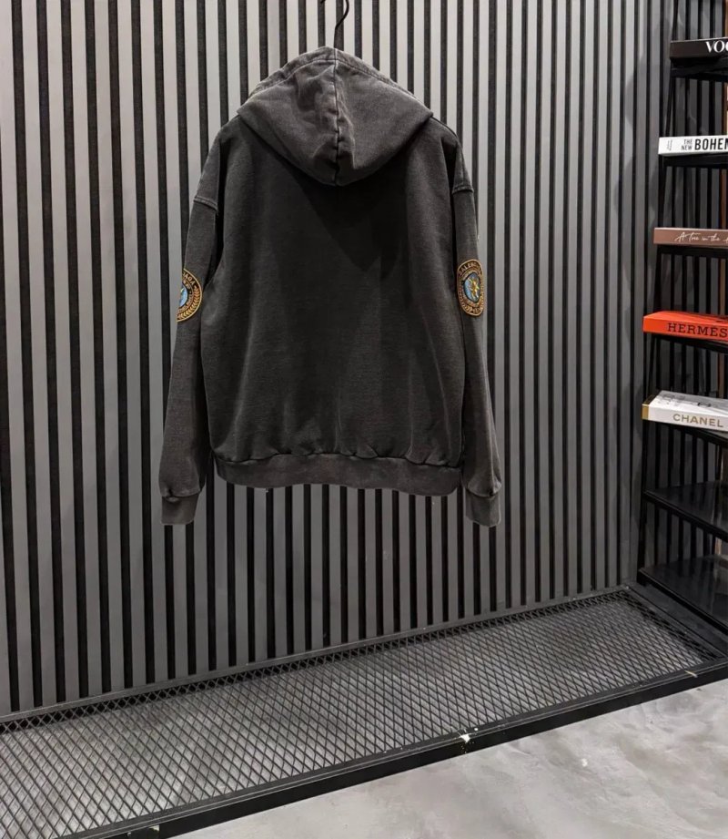 Зіп-худі Balenciaga сіре чоловіче зіп-худі баленсіага сіре чоловіче — фото 2
