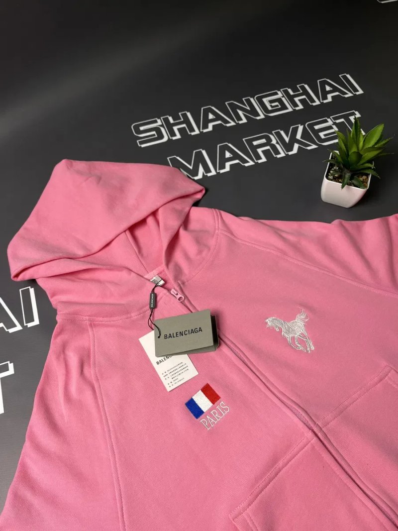 Зип худи Balenciaga unisex замена Polo Ralph Баленсиага — фото 4