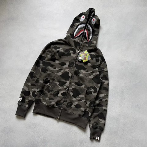 Зіп-худі Bape A Bathing Ape Shark Full Zip Camo / Худі Бап Апе Шарк Камуфляж