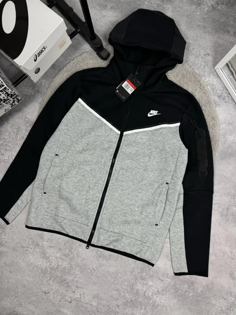 Зіп-Худі Nike tech Fleece | Найк теч фліс Худі | Кофта Найк М,Л,ХЛ — фото 3