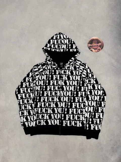 зип худи Number Nine fuck Y zip up balenciaga vetements rick owens project gr protocol index