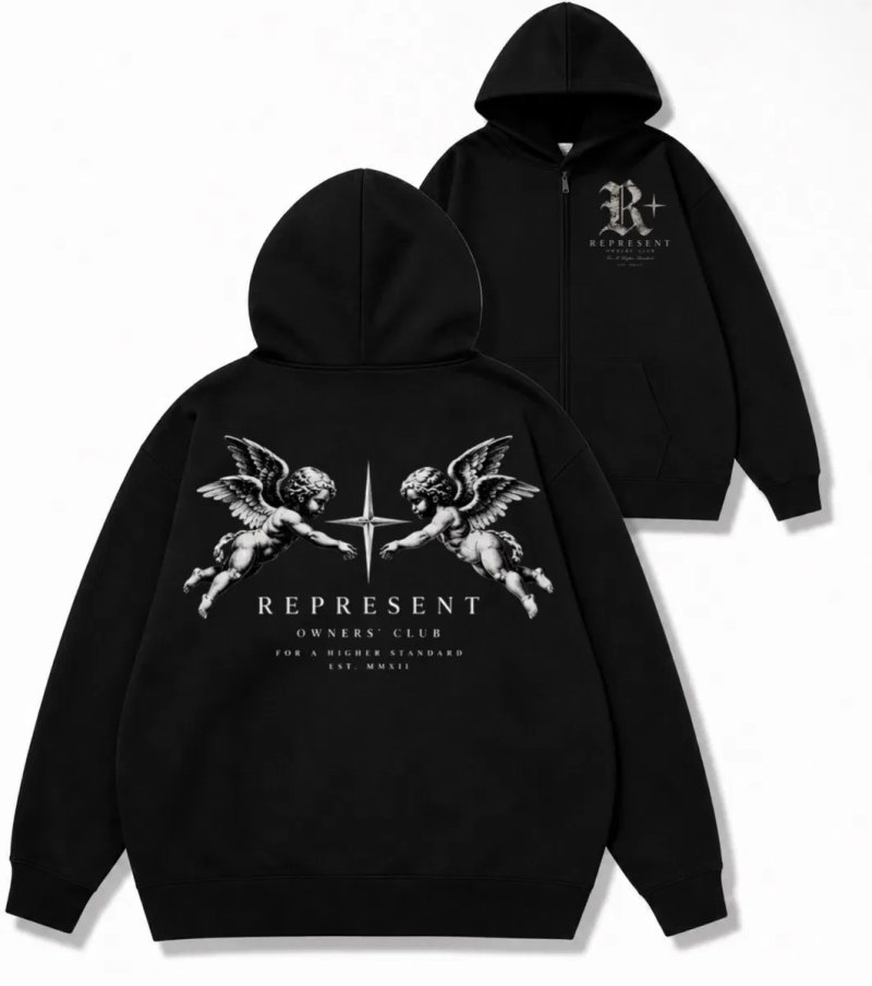 Зип худи Represent Logo унисекс кофта толстовка свитшот лонгслив репрезент Новинка сезона — фото 3