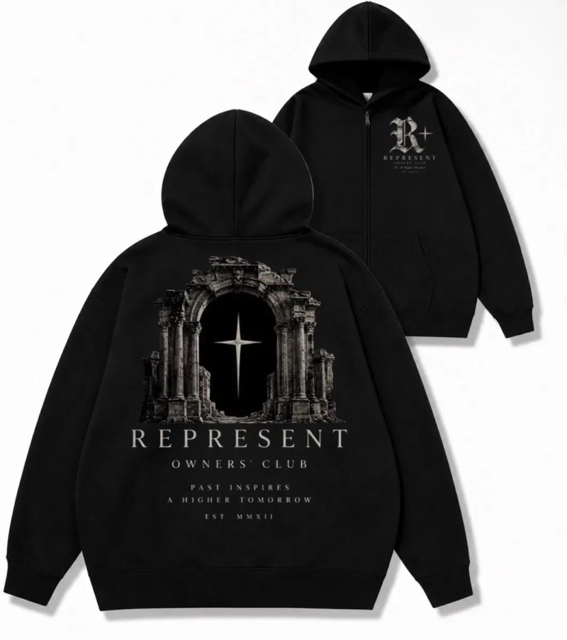 Зип худи Represent Logo унисекс кофта толстовка свитшот лонгслив репрезент Новинка сезона — фото 5