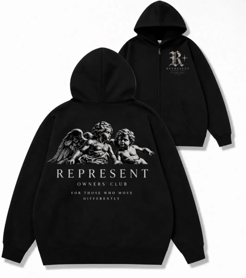 Зип худи Represent Logo унисекс кофта толстовка свитшот лонгслив репрезент Новинка сезона — фото 7