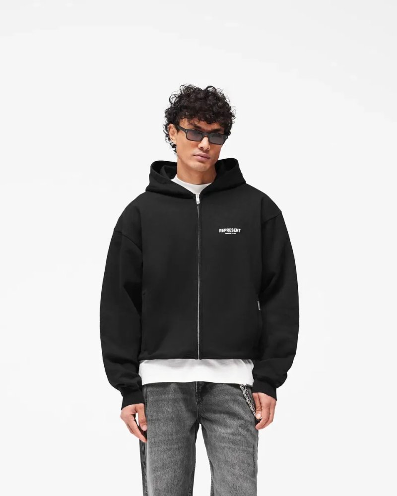 Зіп Худі Represent Owners Club Zip Hoodie — Black, L розмір — фото 4