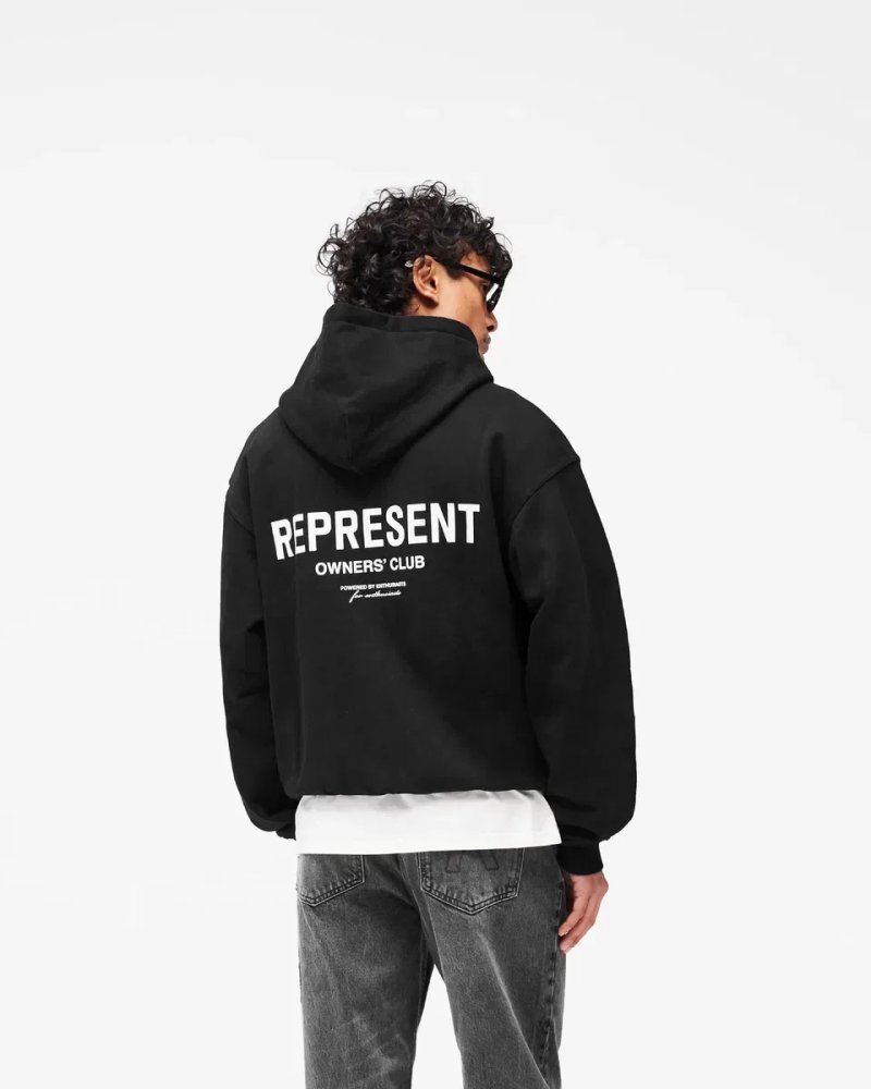 Зіп Худі Represent Owners Club Zip Hoodie — Black, L розмір — фото 5