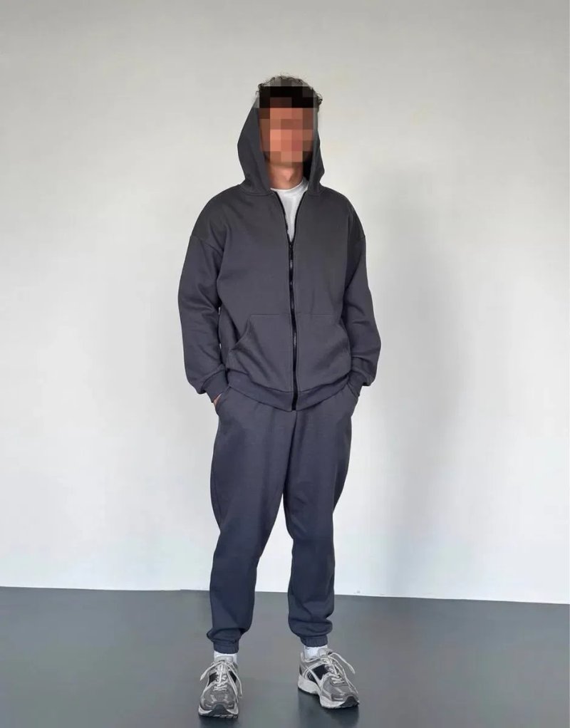 Zip спортивний костюм Pro.comfort без утеплення, сірий, М розмір — фото 2