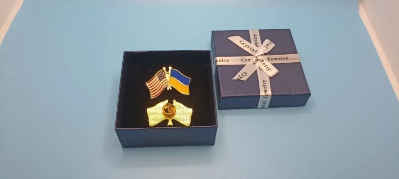 Значок/брошка/пін Украина/ Україна + Америка, Німеччина.Герб,прапор, т — фото 6