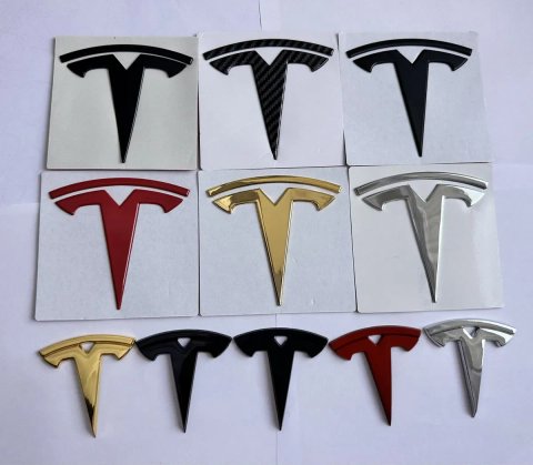 Значок на капот багажник руль Тесла емблема Tesla 3 Y логотип Т метал