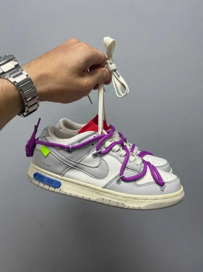 ЗНИЖКА‼️36 (22,5 см) Nike SB Dunk OffWhite Lot 38 офф вайт найк сб данк найки кеди низькі шкіряні бежеві кросівки данки — фото 5
