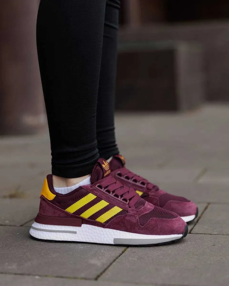 ЗНИЖКА‼️36 (22,5см) Adidas ZX 500 Burgundy ND Bordo адідас жіночі бордові кросівки 36 розмір для бігу та спортивної зали — фото 7