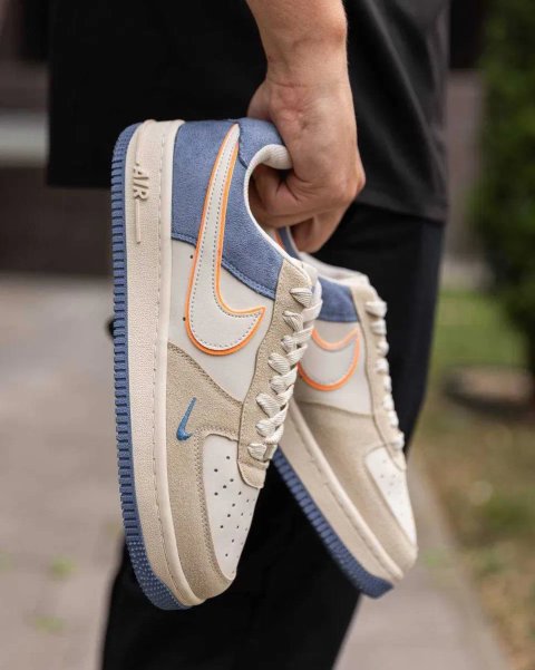 ЗНИЖКА‼️40 (25,5 см) Nike Air Force 1 кеди найк аір форс сірі замшеві кросівки осінні форси бежеві найки демісезон