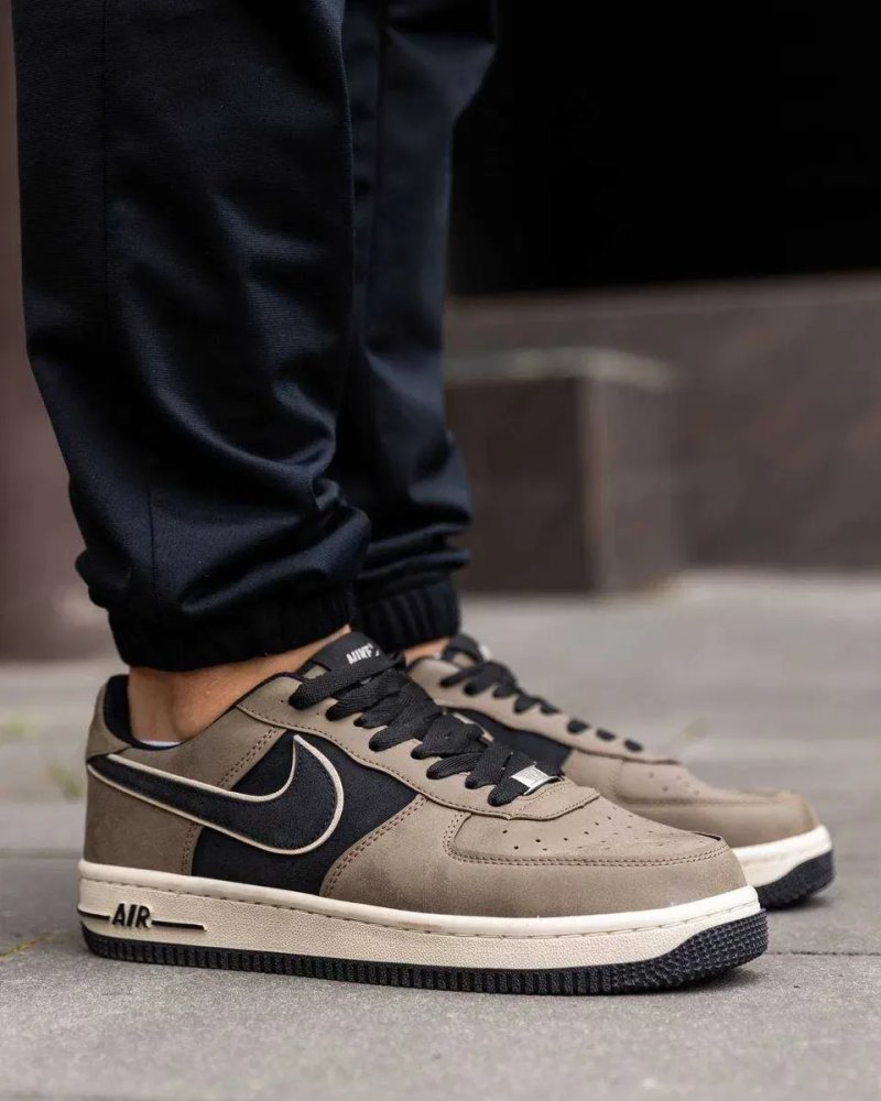 ЗНИЖКА‼️41 (26 см) Nike Air Force 1 кеди найк аір форс замшеві чоловічі кросівки осінні форси найки демісезон коричневі кеды форсы кожа — фото 4