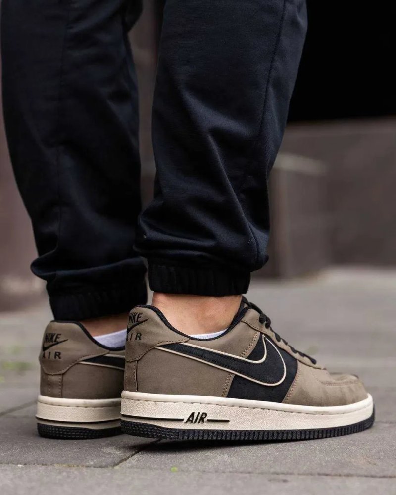 ЗНИЖКА‼️41 (26 см) Nike Air Force 1 кеди найк аір форс замшеві чоловічі кросівки осінні форси найки демісезон коричневі кеды форсы кожа — фото 5