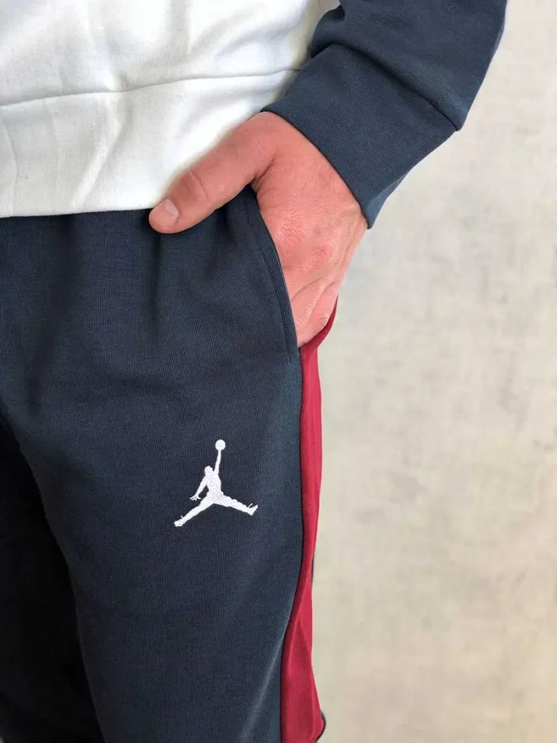ЗНИЖКА‼️L (50) Спортивний чоловічий костюм Nike Air Jordan зіпка найк аир  спортивні штани кофта худі чорне з капюшоном спортивный комплект джордан — фото 5