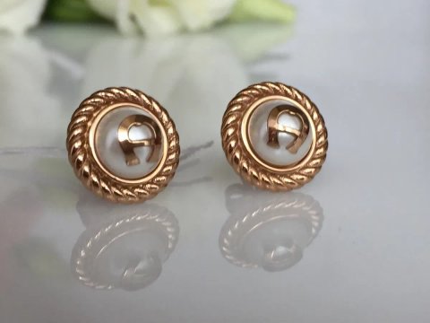 Знижка ! Сережки Aigner, пусети , нержавіюча сталь