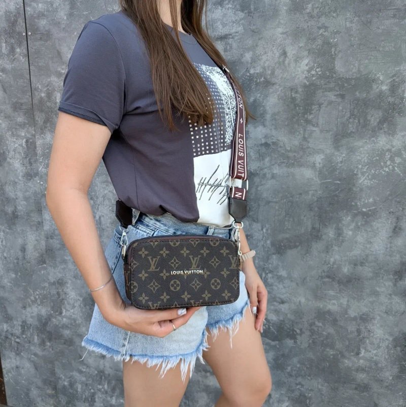 Знижка! Жіноча сумка Louis Vuitton Camera Bag Monogram, кросбоді через плече. — фото 7