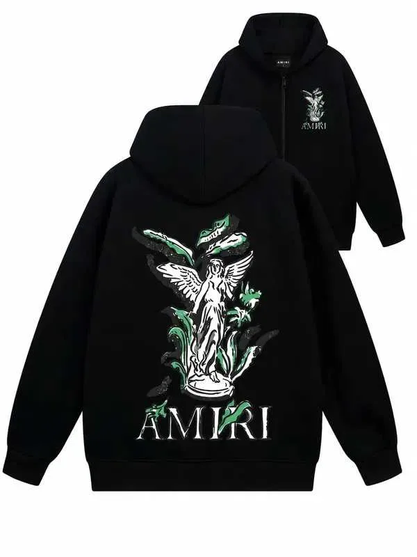 ‼️ЗНИЖКА‼️ Зіп-худі AMIRI амірі зіпка чорна кофта з капюшоном — фото 4