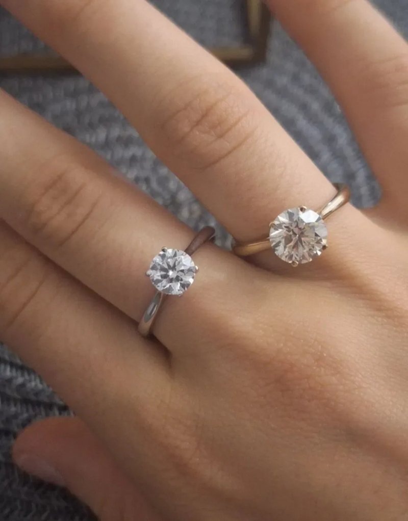 Золотое кольцо, 2.3 ct натуральный большой бриллиант с сертификатом — фото 5