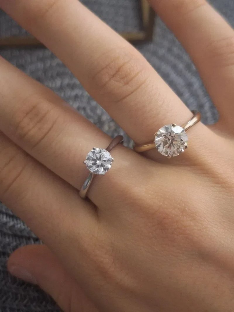 Золотое кольцо, 2.3 ct натуральный большой бриллиант с сертификатом — фото 6