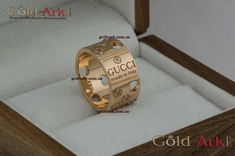 Золотое кольцо GUCCI — фото 2