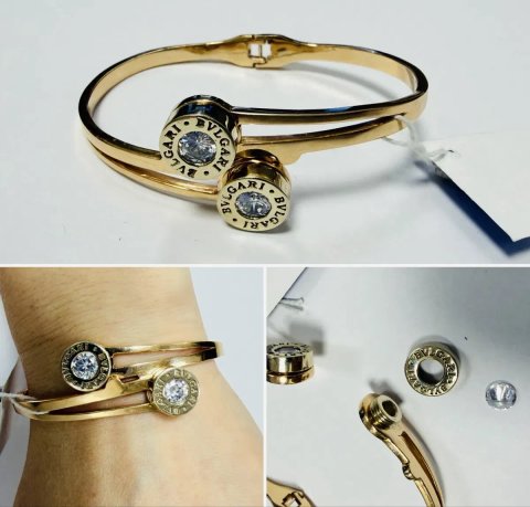 Золотой браслет BVLGARI
