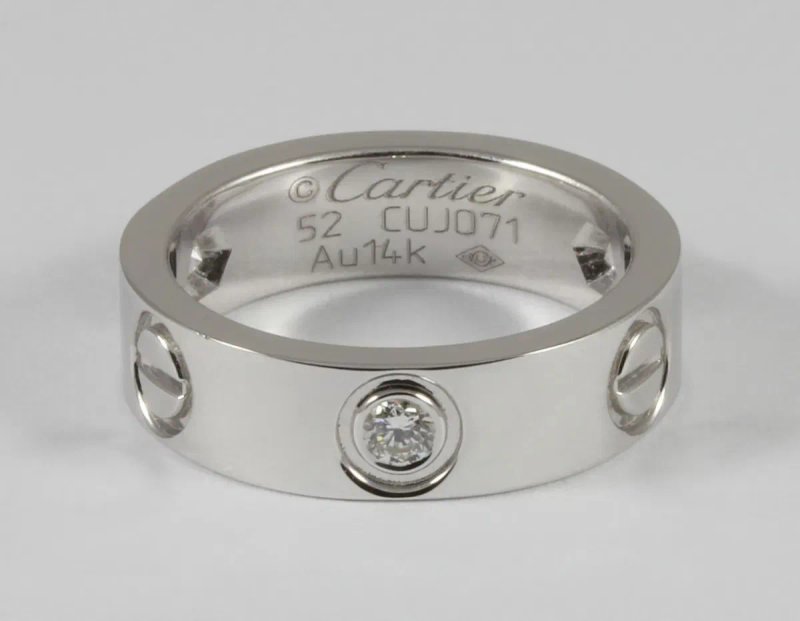 Золотой браслет Love с природными бриллиантами в стиле Cartier — фото 7