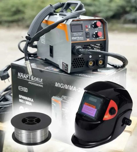 Зварювальний напівавтомат без газу 200A Kraft&Dele KD1872 Польща