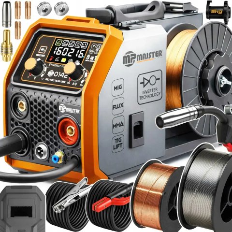 Зварювальний напівавтомат Majster Polska MP0142 Pro 160A. 5в1 (+газ) Котушка до 5кг. Сварка Сварочный полуавтомат