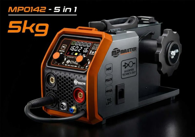 Зварювальний напівавтомат Majster Polska MP0142 Pro 160A. 5в1 (+газ) Котушка до 5кг. Сварка Сварочный полуавтомат — фото 4