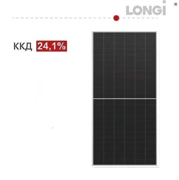 ‼️‼️110$НОВЕ ПОКОЛІННЯ Сонячних панелей LONGI Solar 655Вт Hi-MO 9, LR8-66HYD-650M, двосторонні, ККД 24.4% — фото 4