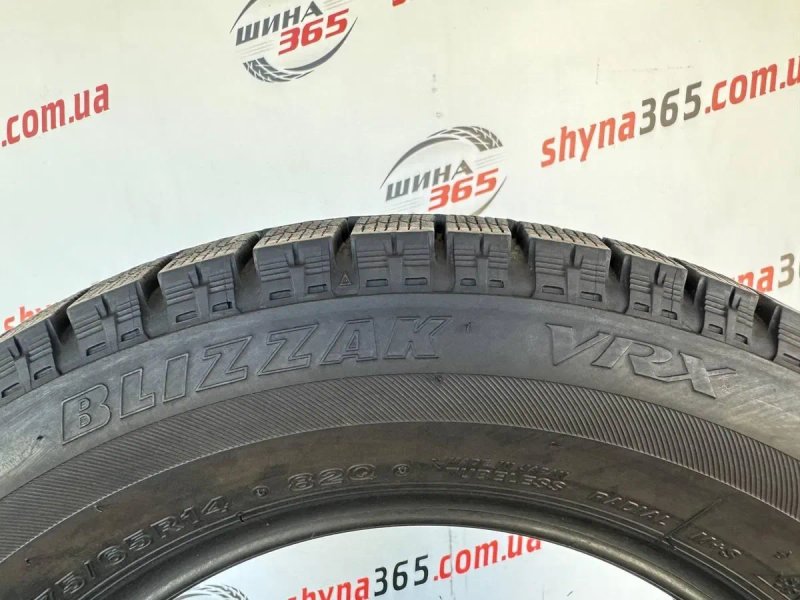 175/65 r14 bridgestone blizzak vrx 8mm шини бу зима — фото 5