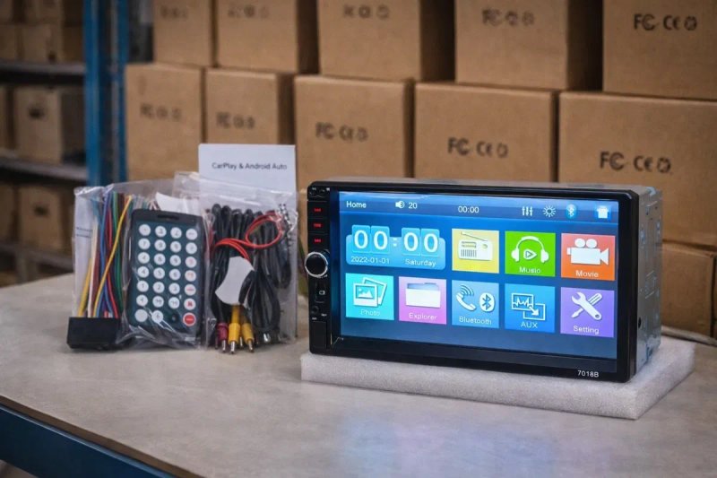1DIN 7" Висувна Магнітола | Bluetooth | USB | Камера | В наявності — фото 3