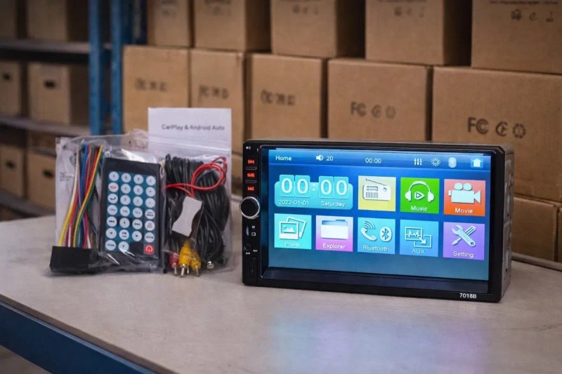 1DIN 7" Висувна Магнітола | Bluetooth | USB | Камера | В наявності — фото 5