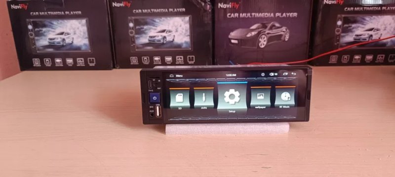 1DIN Магнітола 6.86" CarPlay / Android Auto | 1280×480 | BT | Камера — фото 2