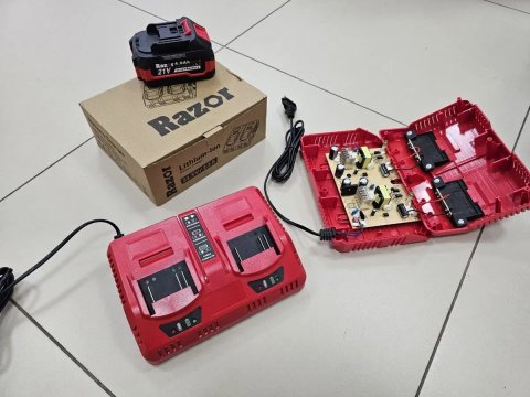 2.2А Х2 Акб Якісний зарядний пристрій Razor для батарей Makita ProCraft Stromo прокрафт З радіаторами охолодженнями