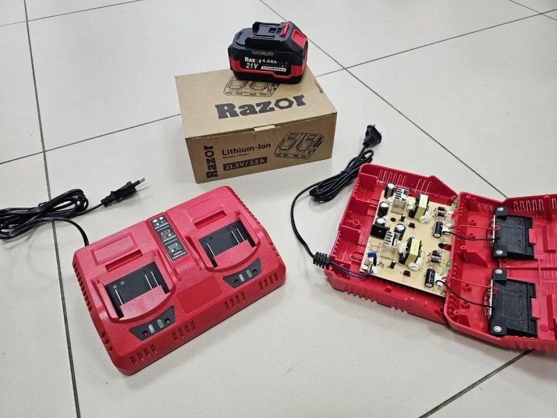 2.2А Х2 Акб Якісний зарядний пристрій Razor для батарей Makita ProCraft Stromo прокрафт З радіаторами охолодженнями — фото 3