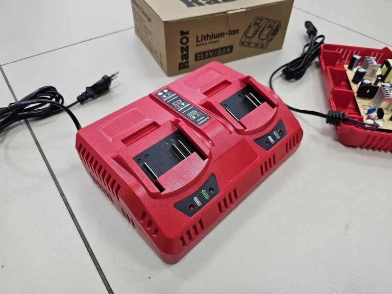 2.2А Х2 Акб Якісний зарядний пристрій Razor для батарей Makita ProCraft Stromo прокрафт З радіаторами охолодженнями — фото 4