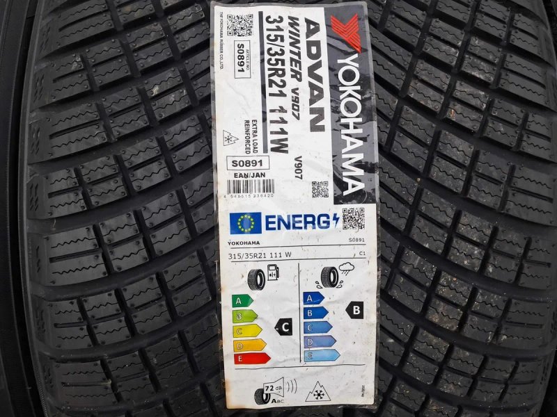 2025РІК!!! Резина зима НОВА Yokohama 275/40 315/35 R21 Advan Winter V907 BMW X5 6 G05 — фото 4