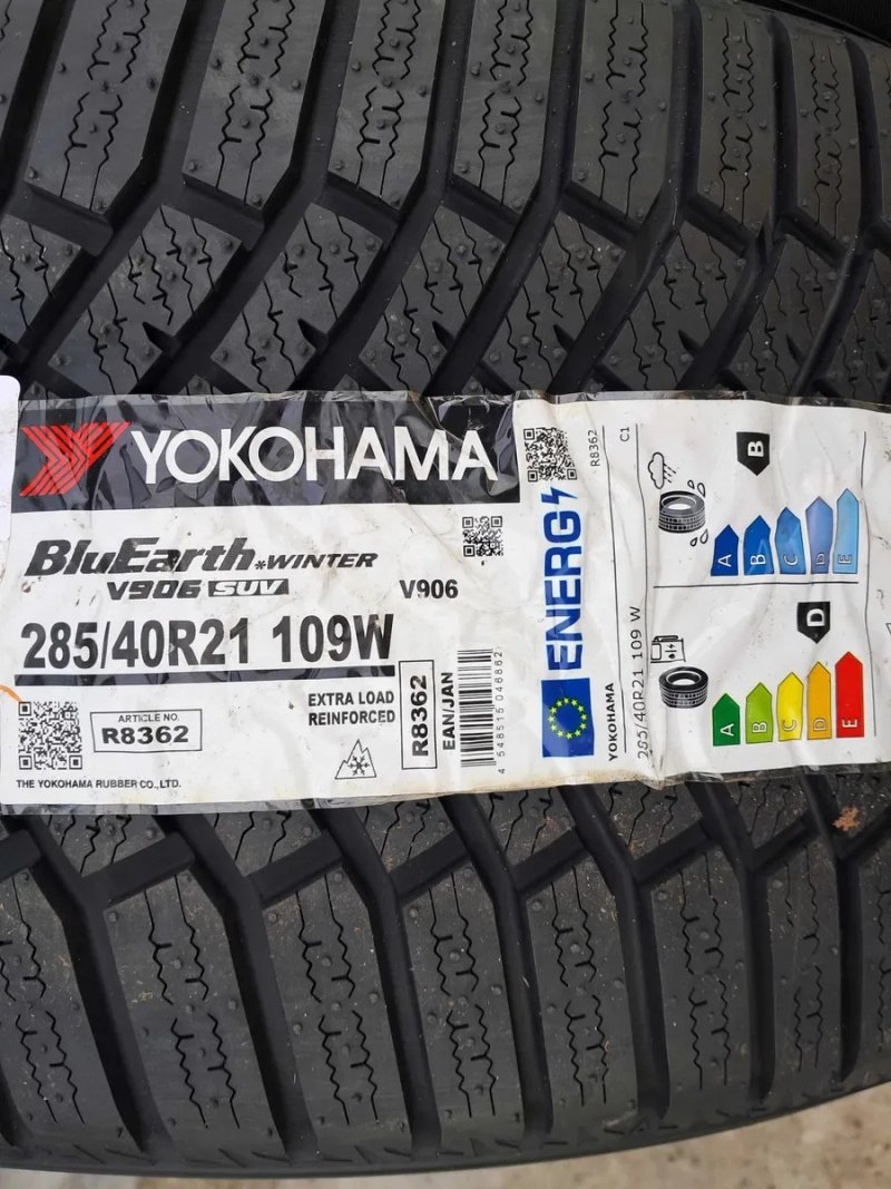 2025РІК!!! Резина зима НОВА Yokohama 285/40 R21 BluEarth Winter V906 Audi Q7 VW Touareg e-TRON S  Cayenne — фото 3