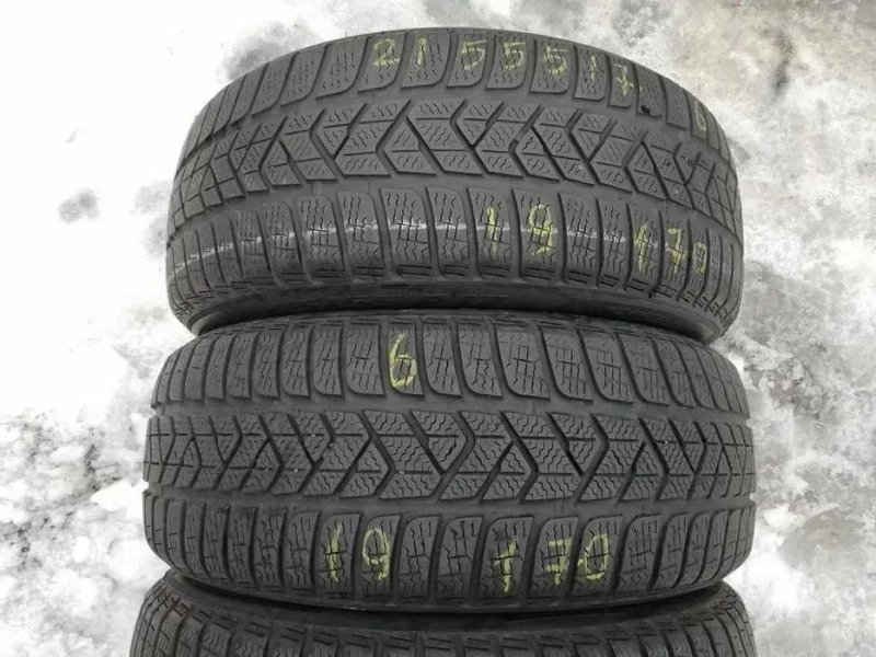 215/55 R17 98V Pirelli Sottozero3 зима 4штуки шини б/у — фото 3
