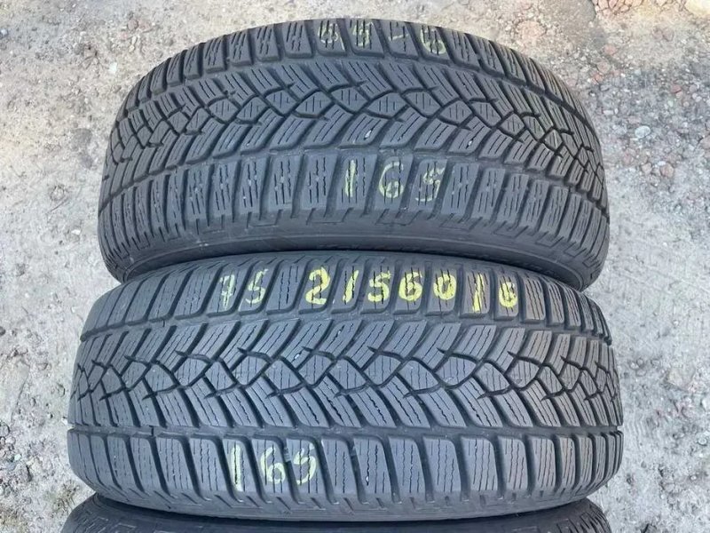 215/60 R16 99H Fulda зима 4штуки 2021рік шини б/у — фото 2