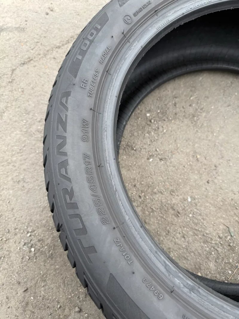 225/45 R17 Bridgestone Turanza T001 / 2024рік/літо/4шт./ — фото 6