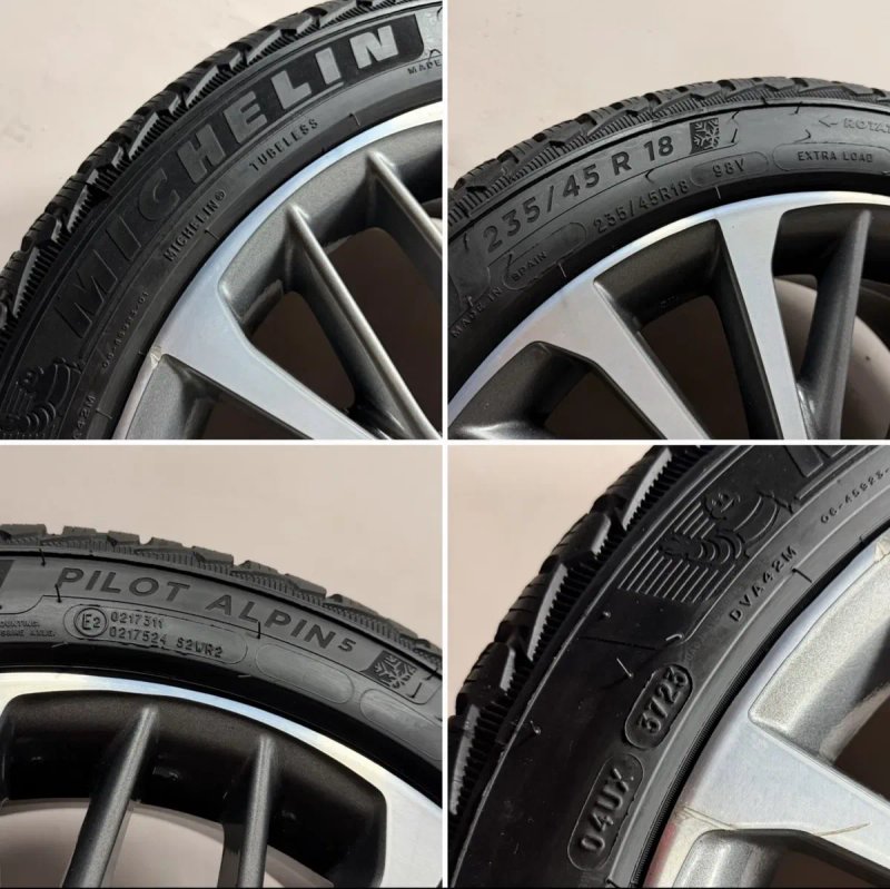 235/45/18 Michelin Pilot Alpin 5 зимові шини 235 45 R18 резина — фото 7