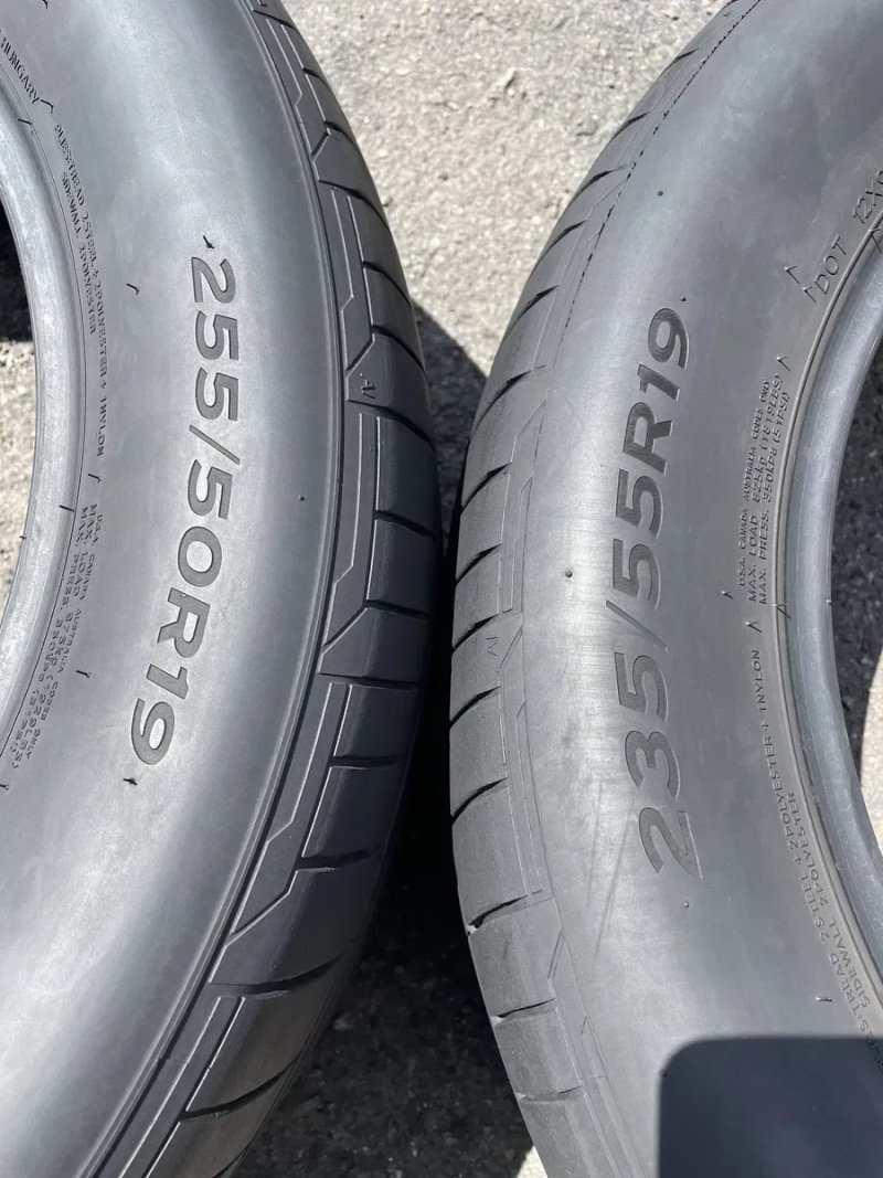 235/55/19 + 255/50/19 R19 Hankook / Hungary / 4шт./ літо/ 2022 рік — фото 4