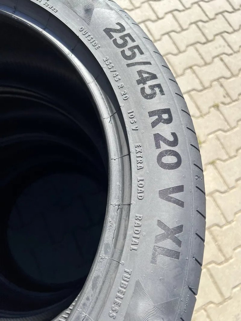 255/45 R20 Continental 4шт 2022рік 5.6мм-6.4мм Залишок протектора — фото 5