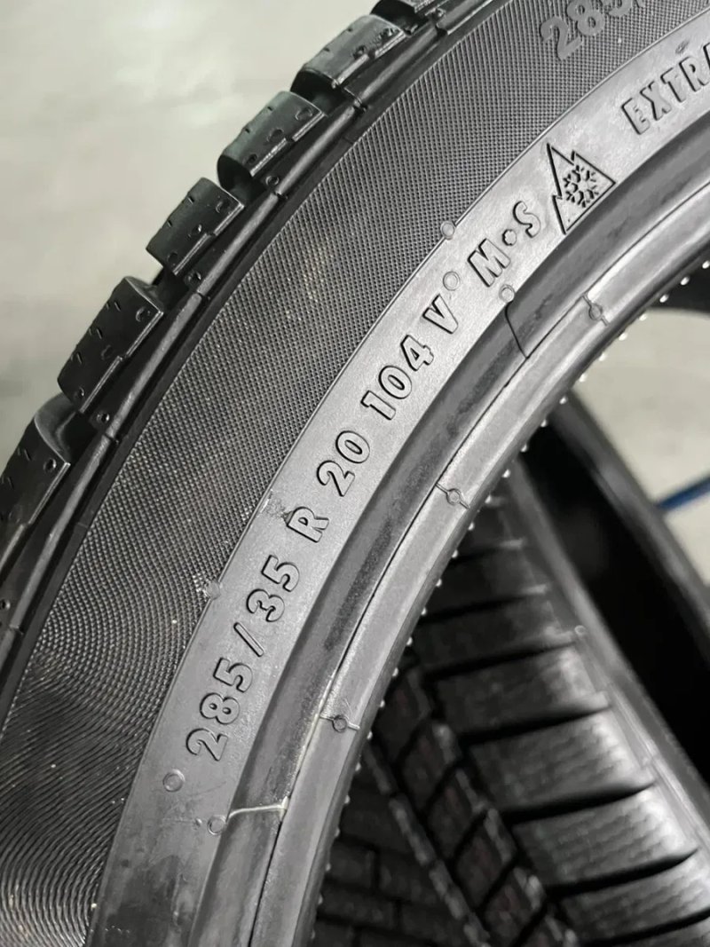 285/35/20+255/40/20 R20 Continental WinterContact TS830P 4шт нові зима — фото 5