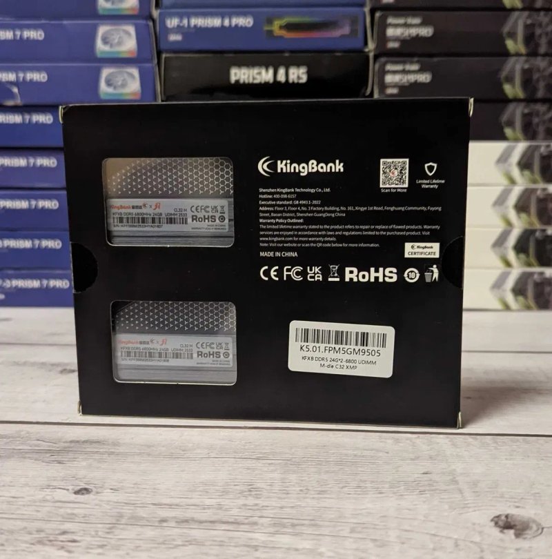 2x24GB KingBank DDR5 6800MHz EXPO/XMP — фото 2