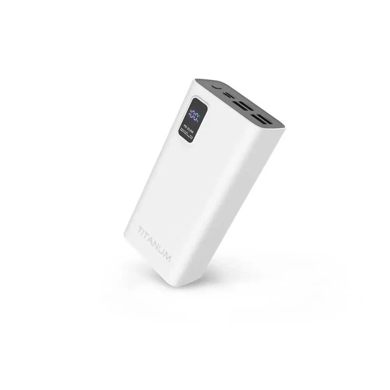 30000mAh 22.5W оригінальний power bank TITANUM 728S, Чесний павербанк з швидкою зарядкою. Зовнішній акумулятор, з рівнем якості hoco baseus xiaomi; — фото 7